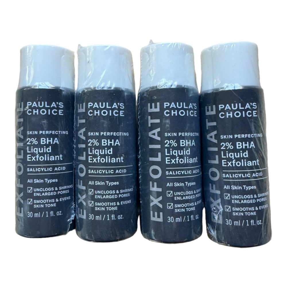 Lot of 4 Paula’s Choice 2% BHA Liquid - 4x 1 oz - Ex: 7/26